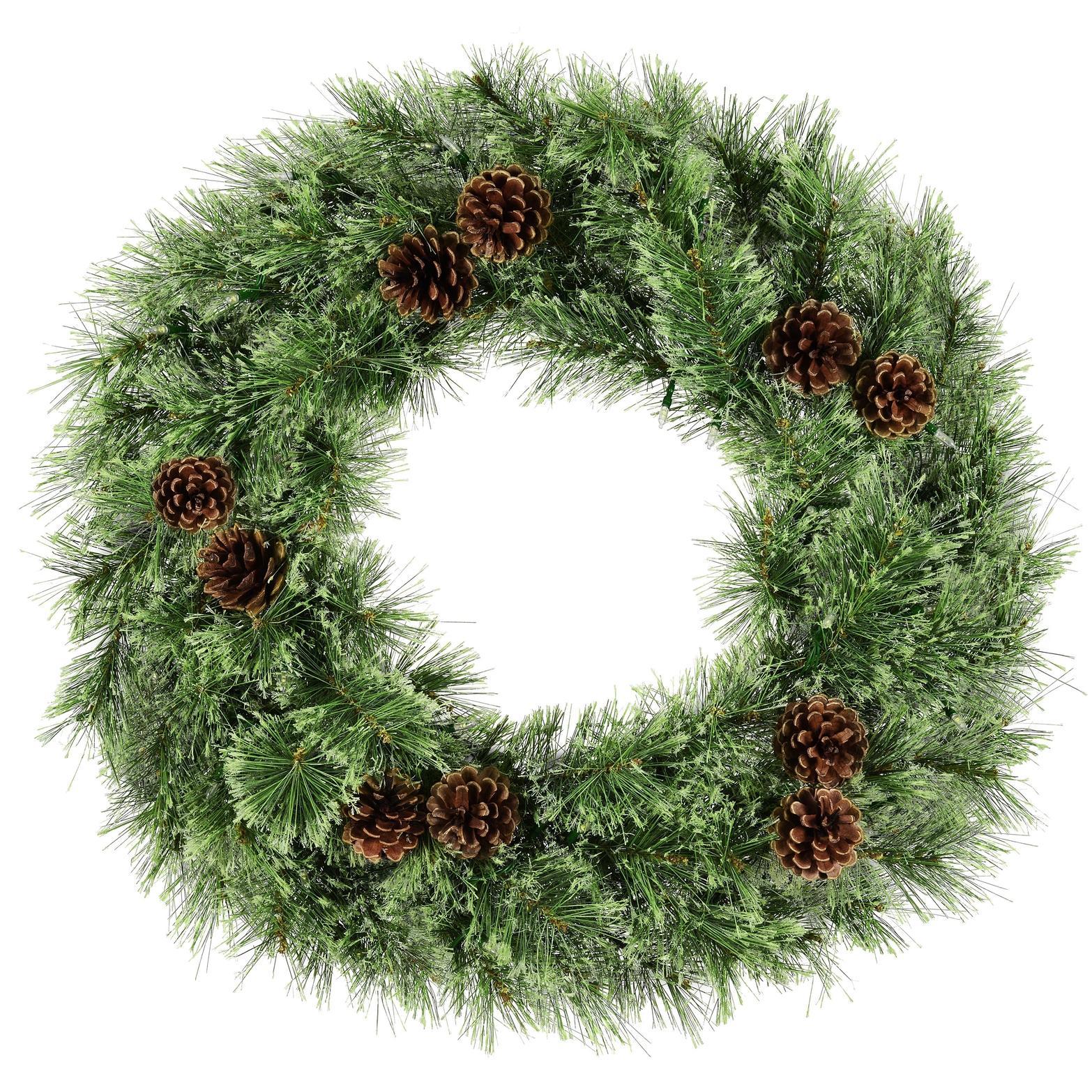 Cashmere Pre-lite Christmas Wreath