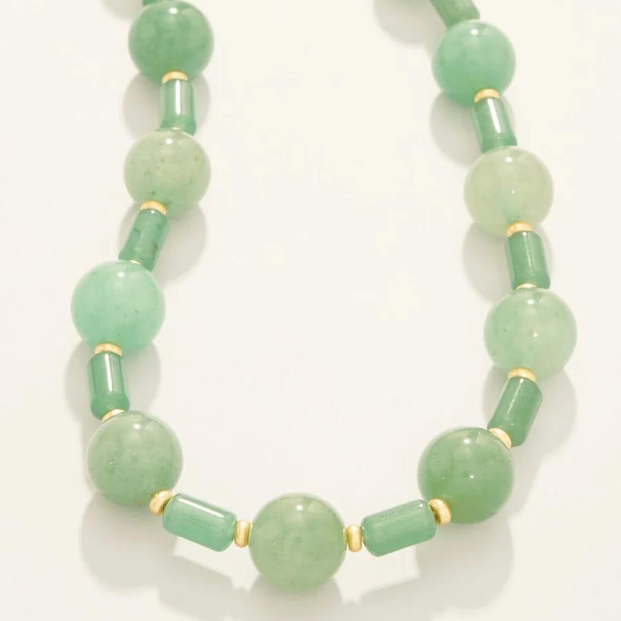 Castillo Green Aventurine Beaded Necklace