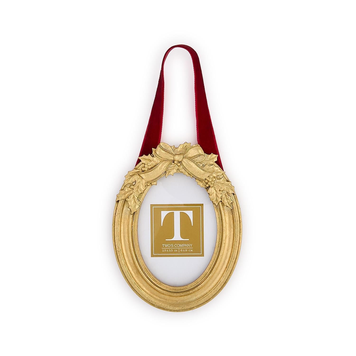 Holly Leaves Photo Frames / Ornaments