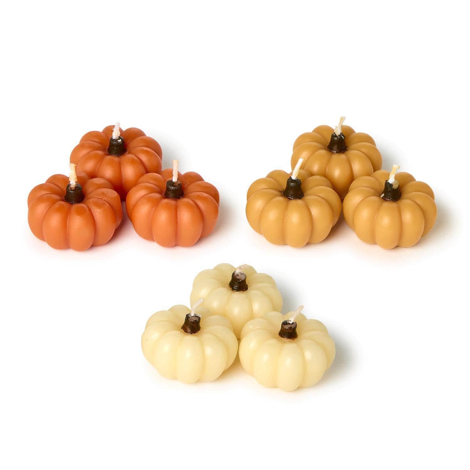 Mini Pumpkin Candles Set