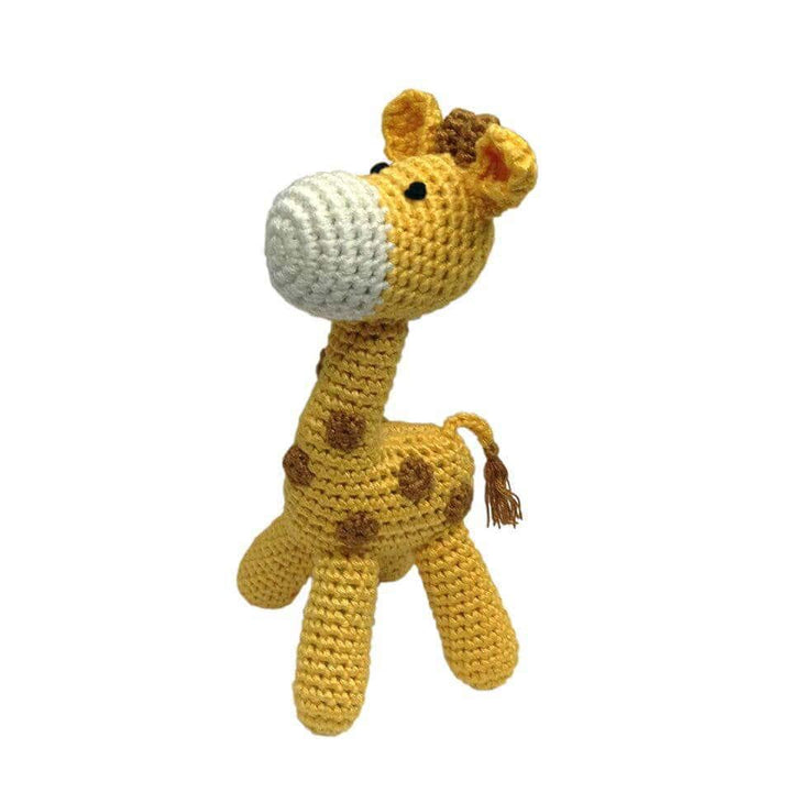 Giraffe Hand Crocheted Rattle