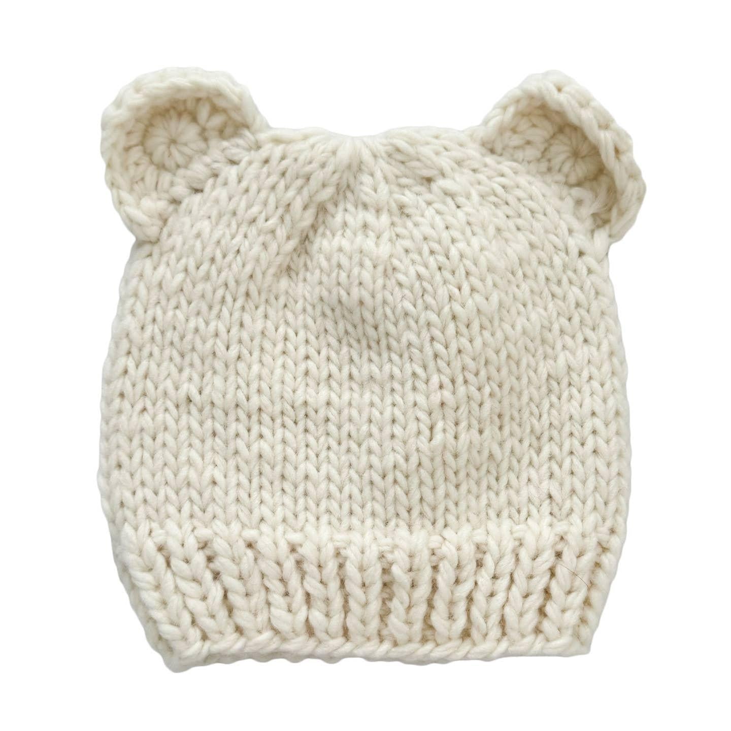 Cream Bear Hat