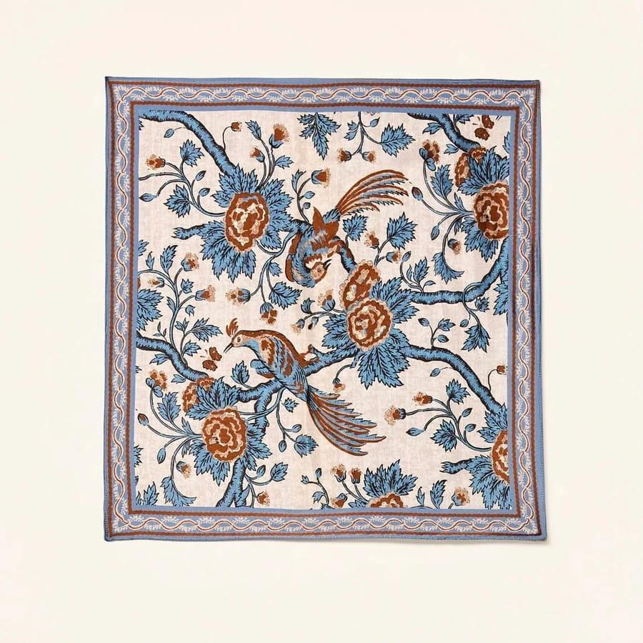 Japonica Bird Parchment Silk Scarf