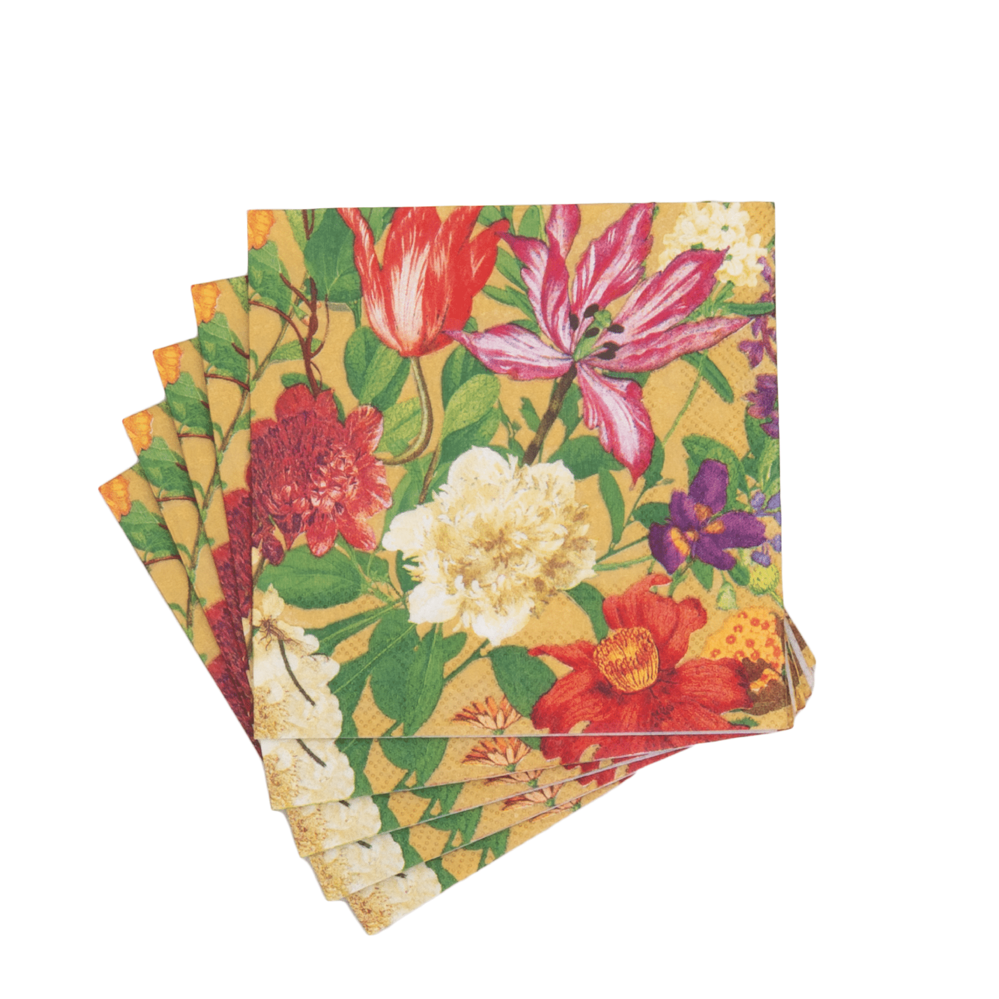 Dutch Floral Paper Cocktail Napkin