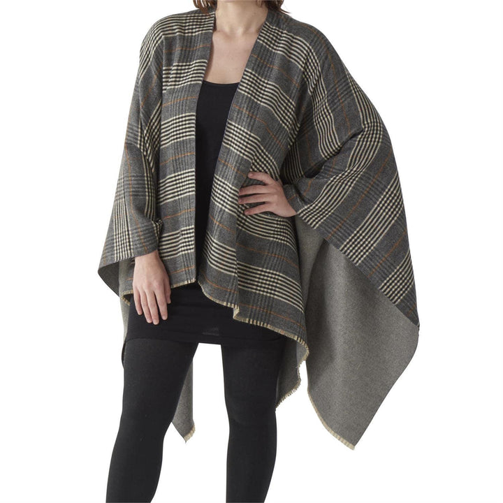 Glen Plaid Cape