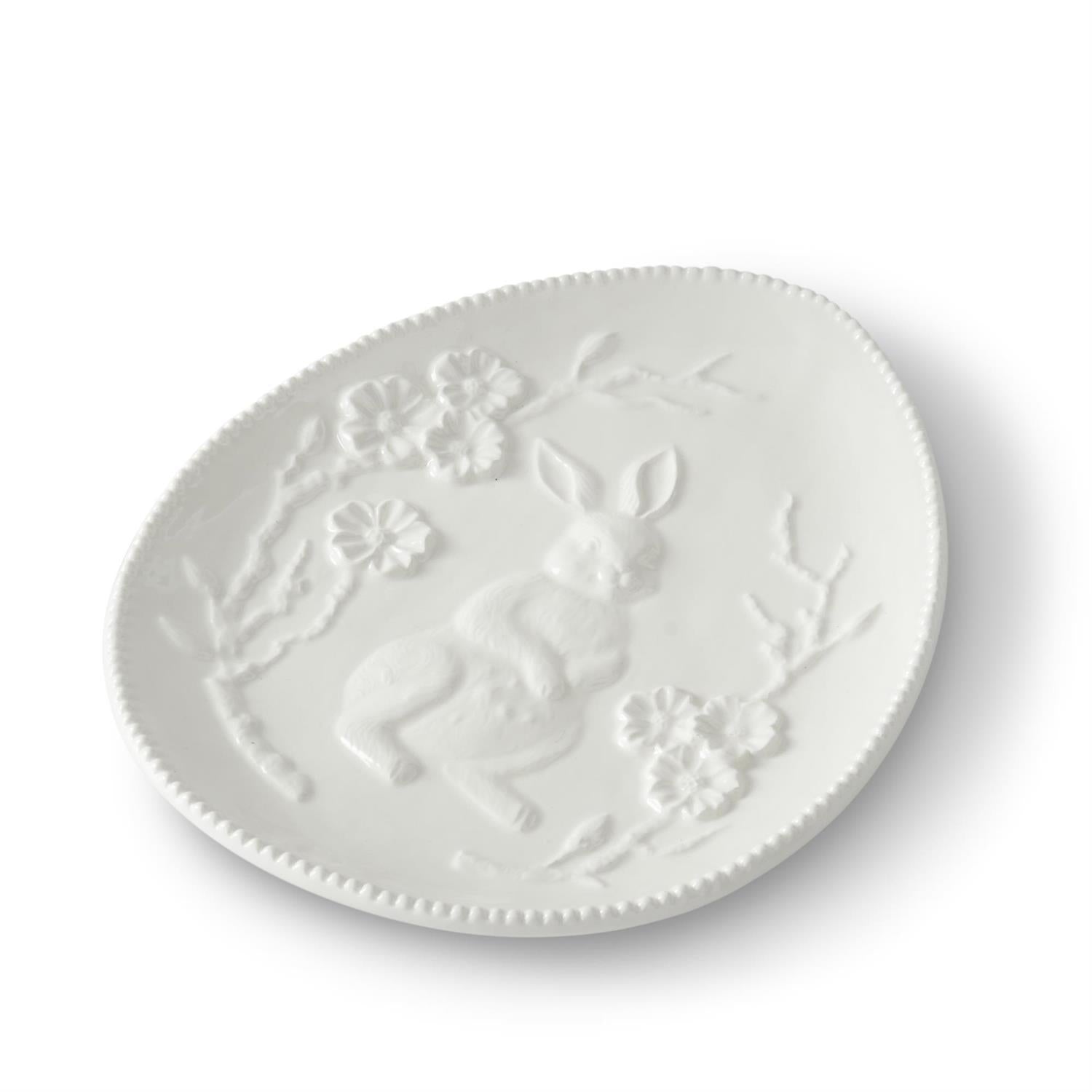 Bunny Embossed Tidbit Plate