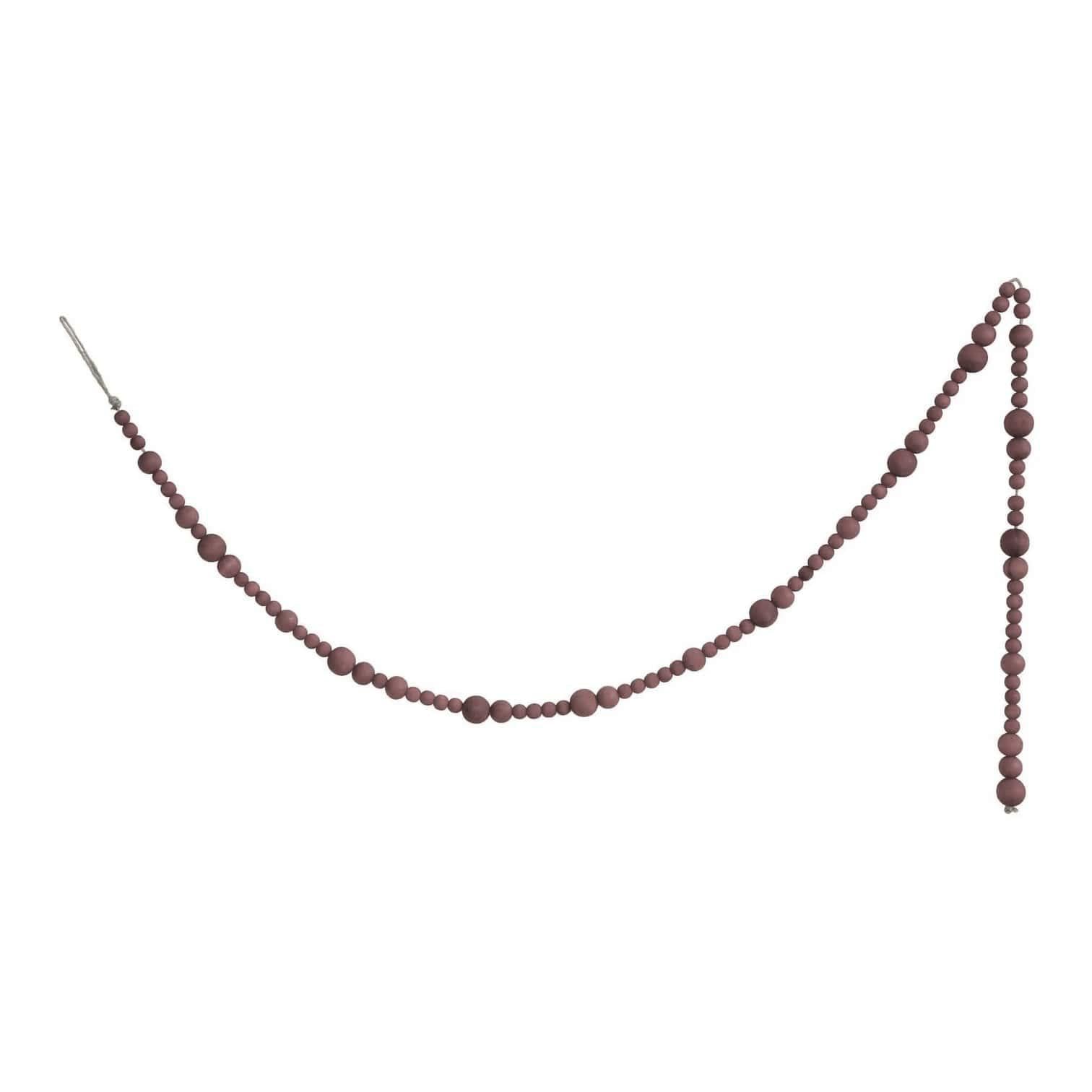 Brown Wood Bead Garland