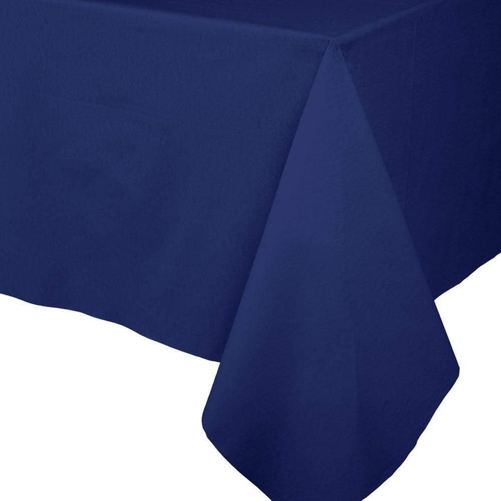 Navy Blue Paper Linen Table Cover