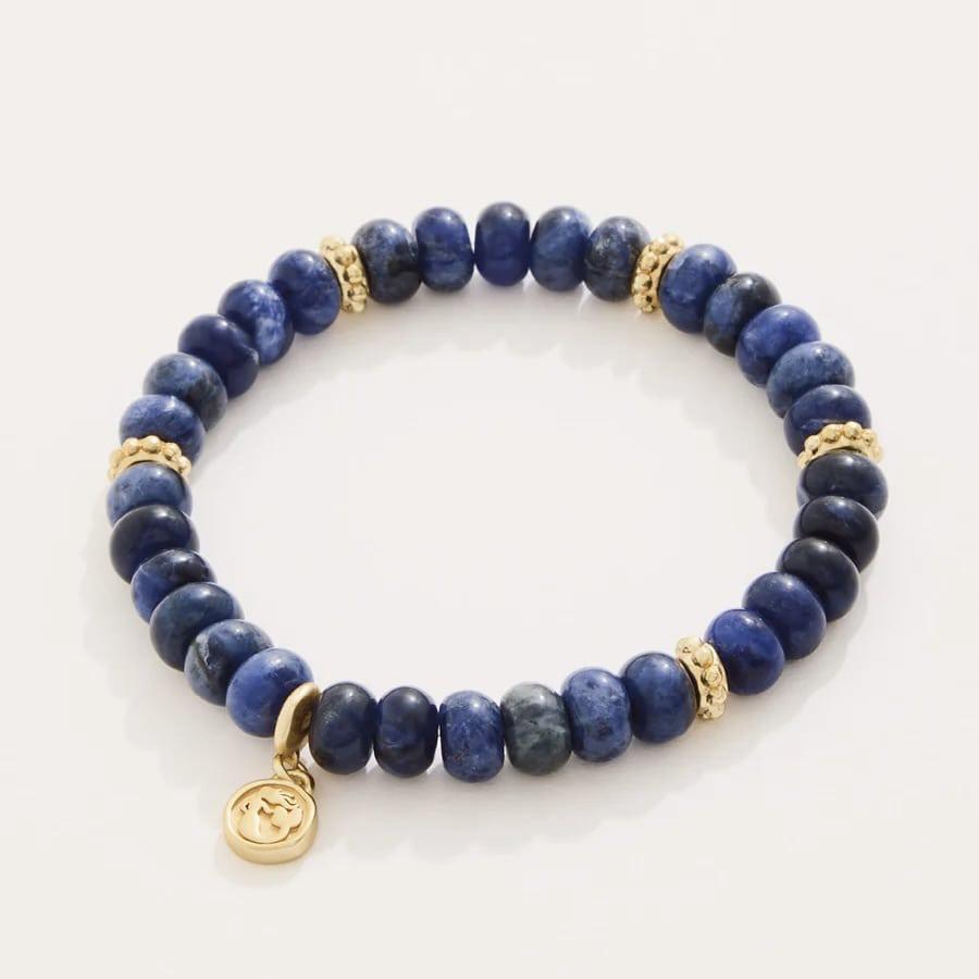Louisa Mae Dark Blue Stretch Bracelet