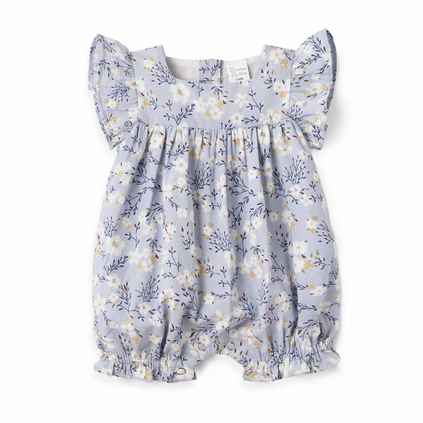 Meadow Whisper Ruffled Baby Romper