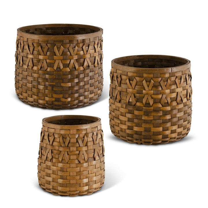 Brown Round Basket