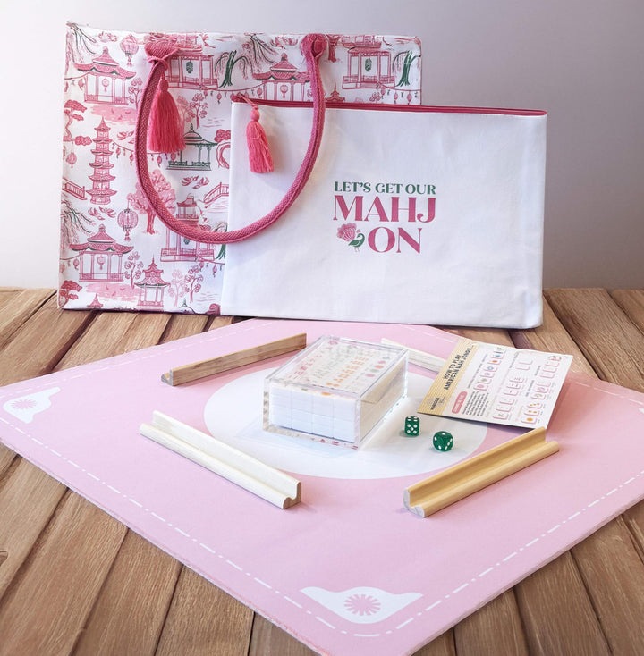 Embossed Art Mahjong Travel Set