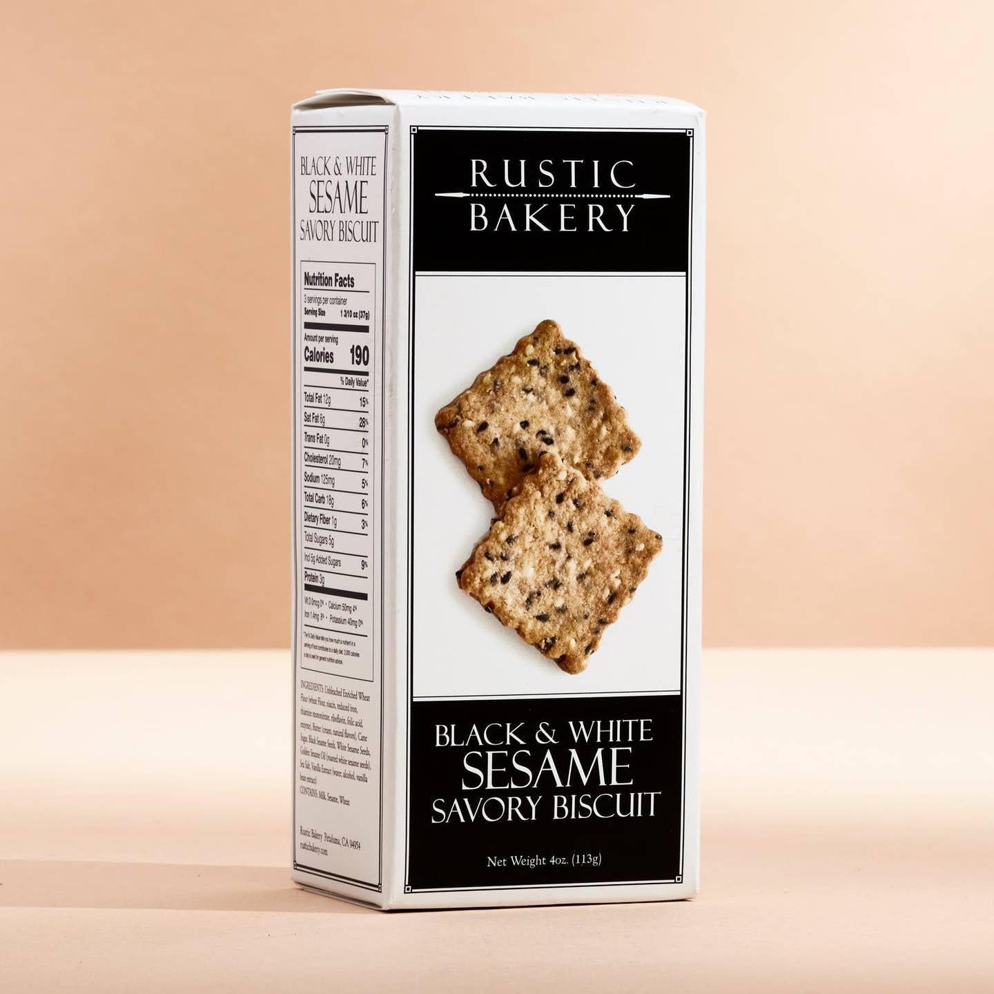 Rustic Bakery Black & White Sesame Biscuit