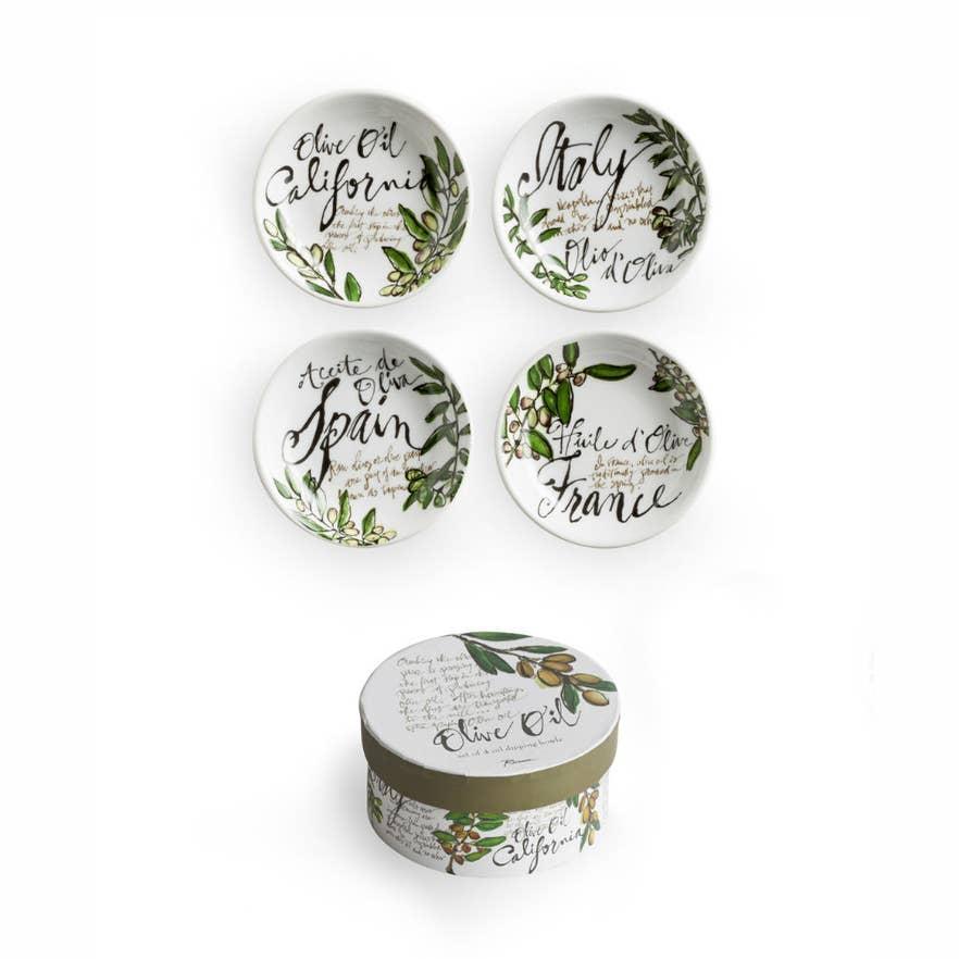 Olive Oil 4pc Dipping Dish Set