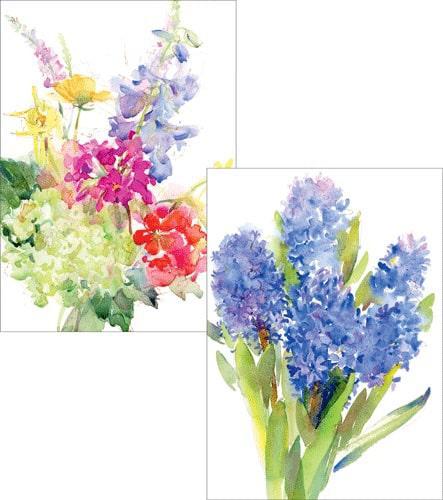 Handpainted Spring Flowers Assorted Notes