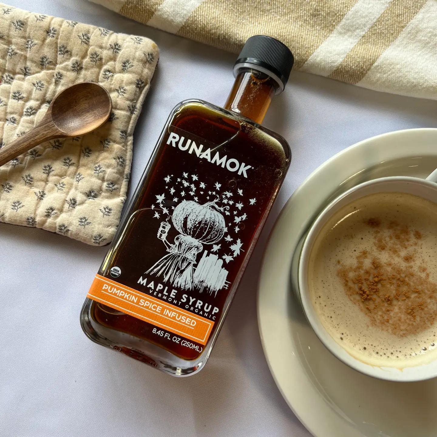 Pumpkin Spice Infused Organic Maple Syrup