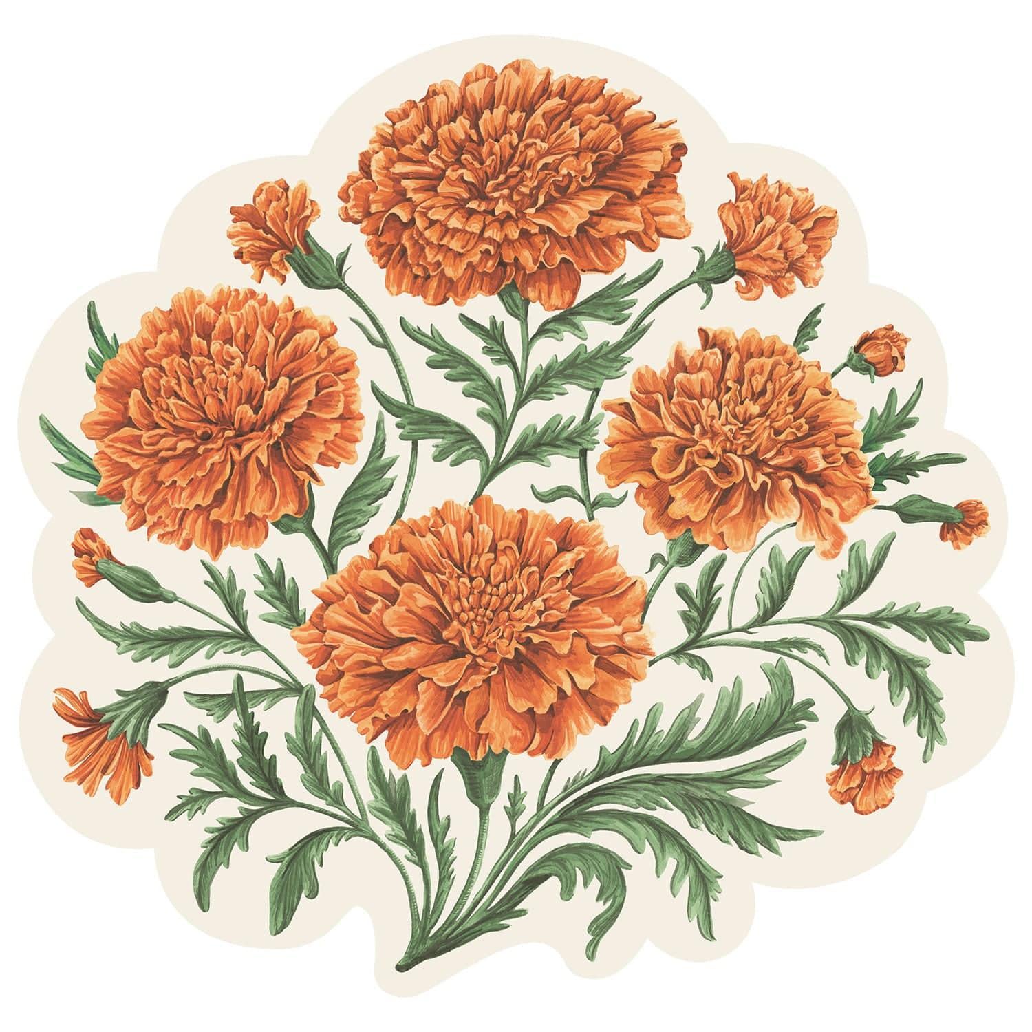Marigold Bouquet Die-cut Placemat