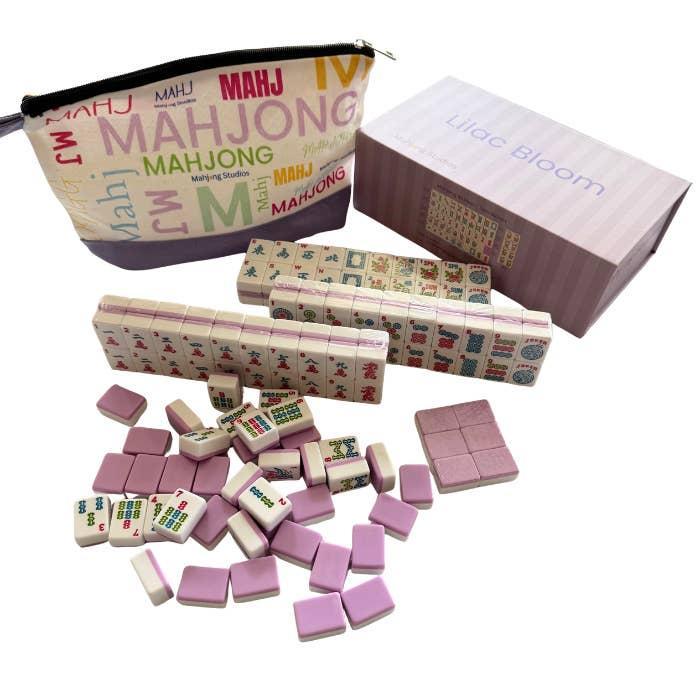 Lilac Bloom Classic Mahjong Tile Set