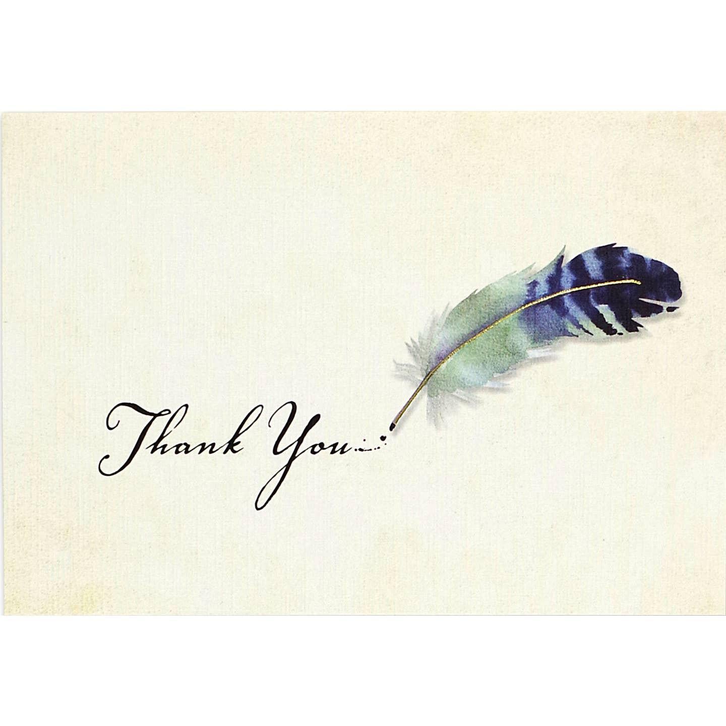 Watercolor Quill Boxed Thank You Notes
