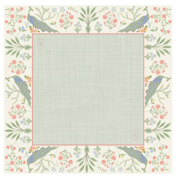 Peacock Garden Mahjong Mat