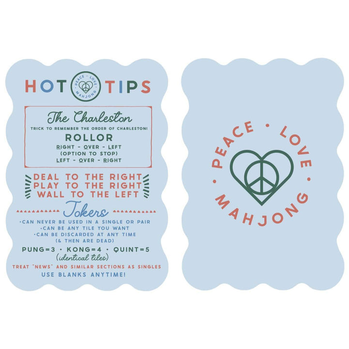 Hot Tips Blue Mahjong Tile Shufflers