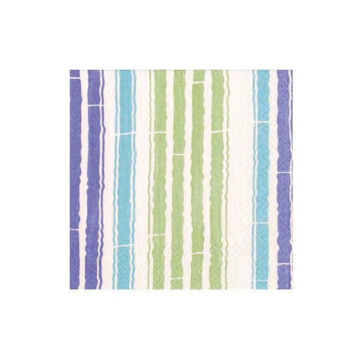 Bamboo Stipe Beverage Napkin