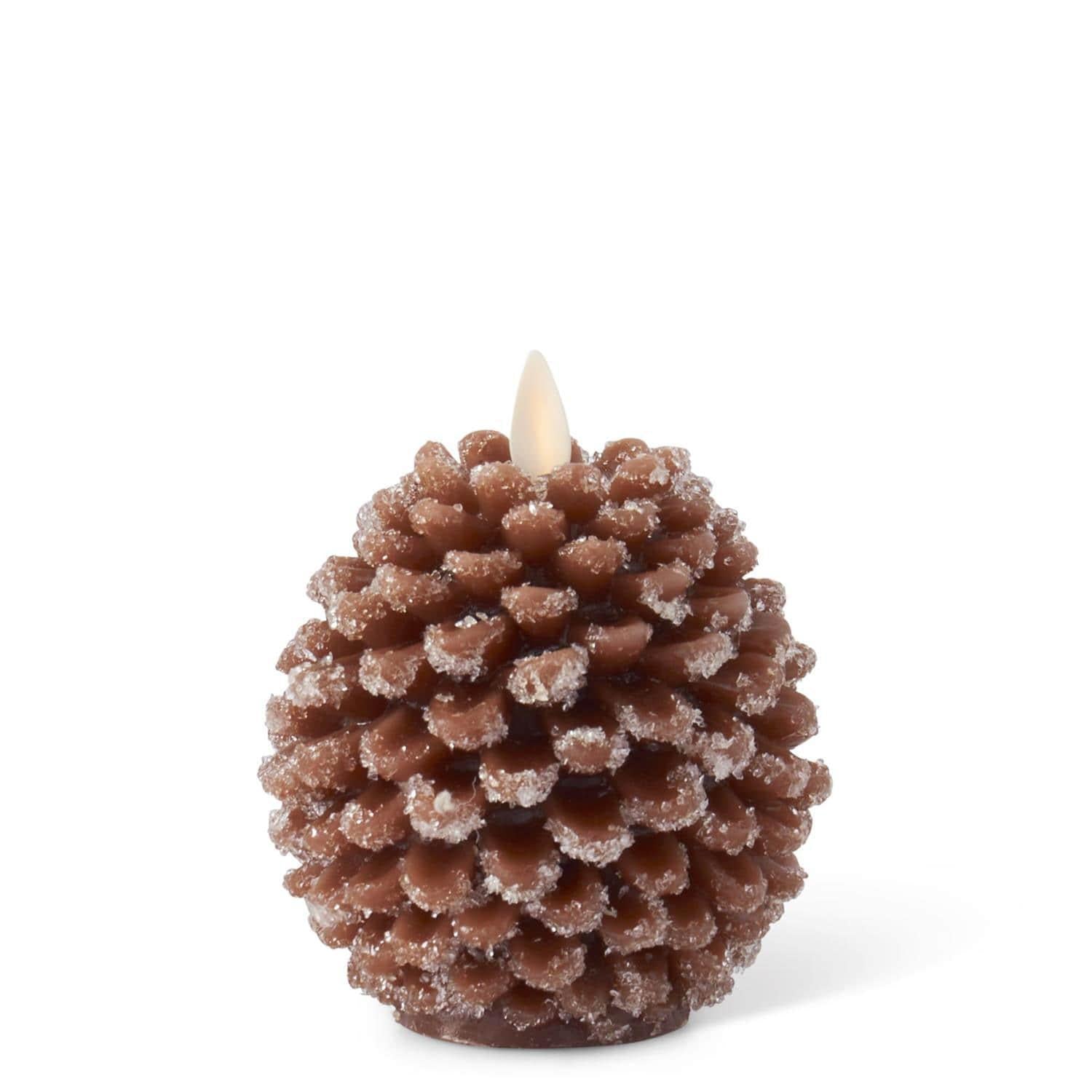 Snowy Pinecone Flameless Candle