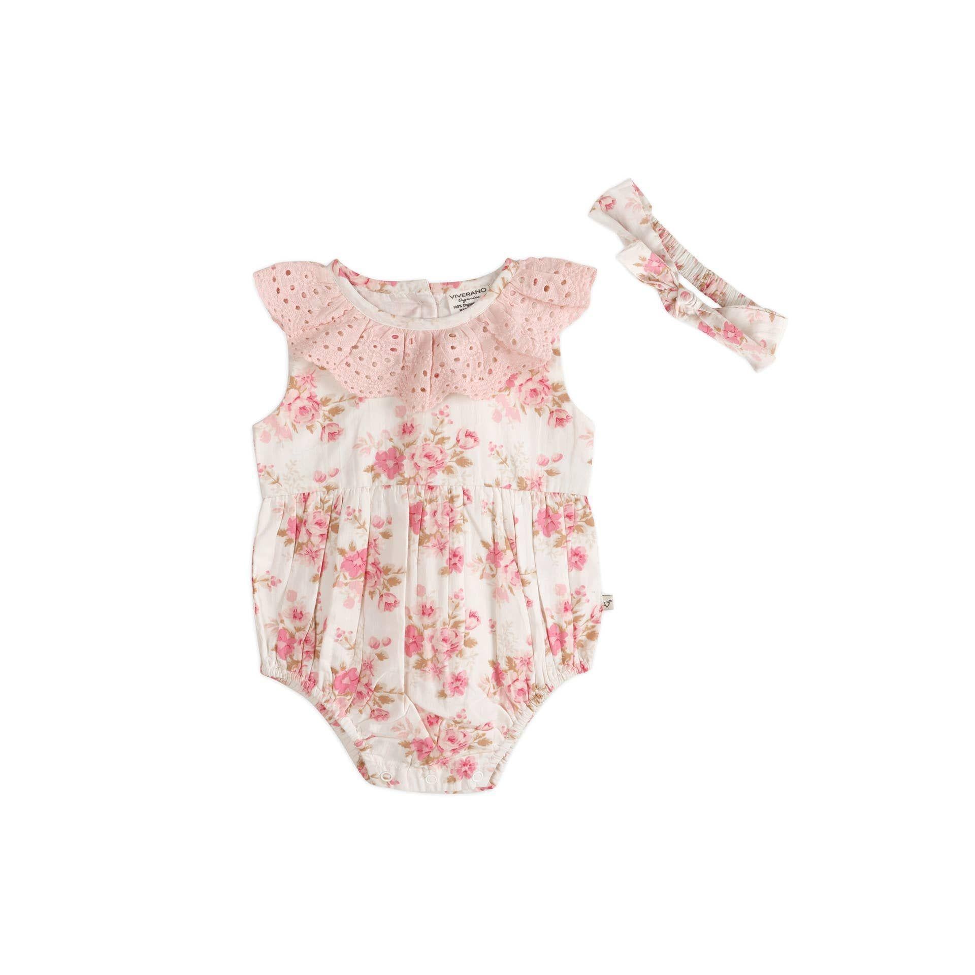 Nova Floral Baby Romper Set