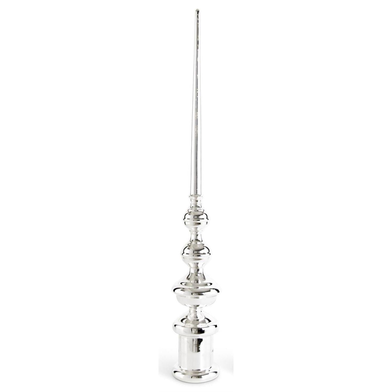 Silver Glass Tabletop Finial