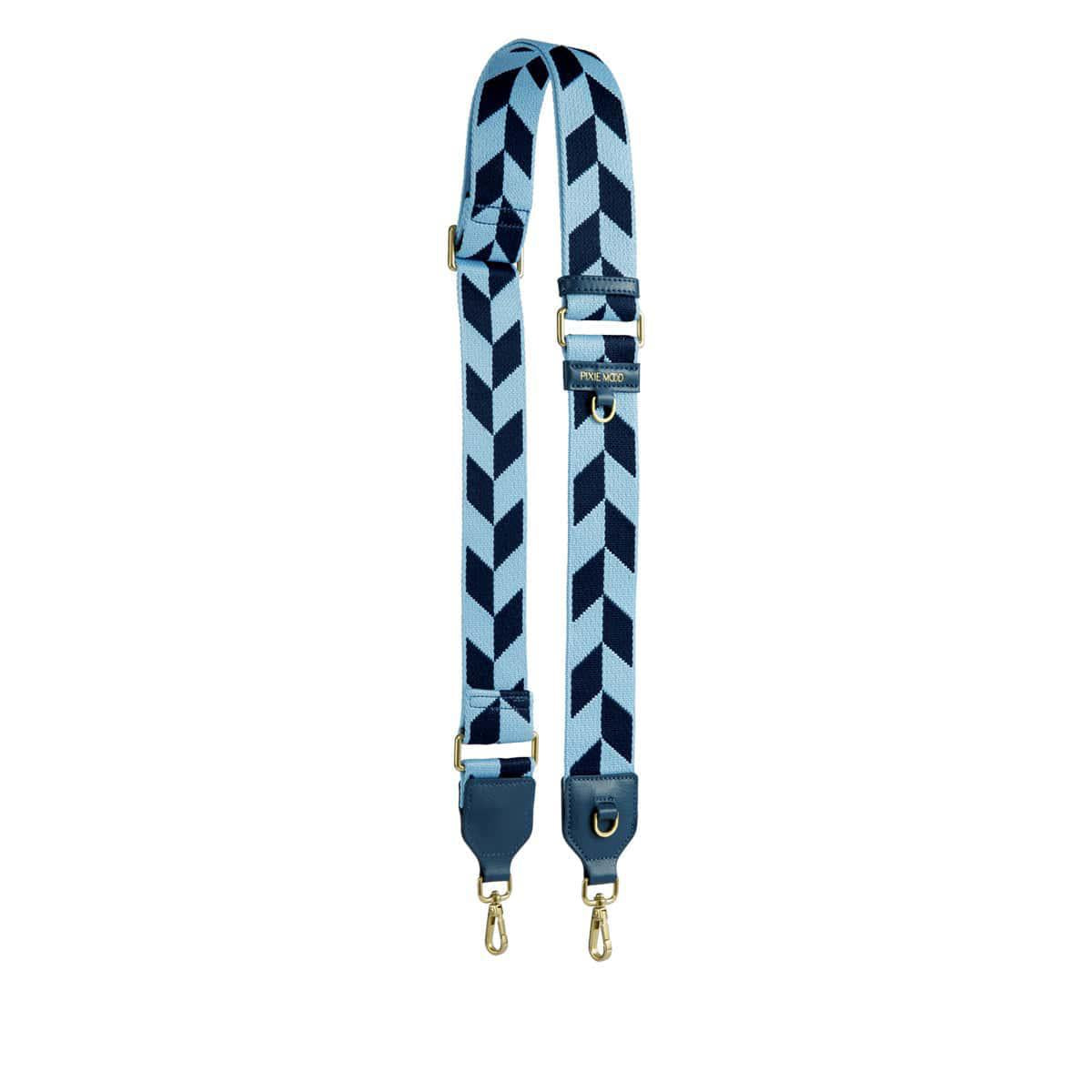Carly Strap | Blue Chevron