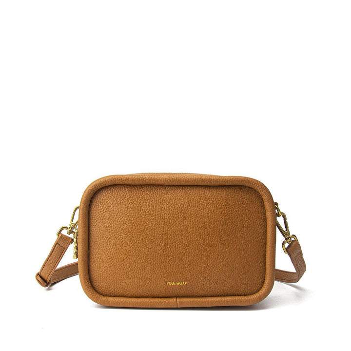 Erika Crossbody Bag | Mustard Pebbled