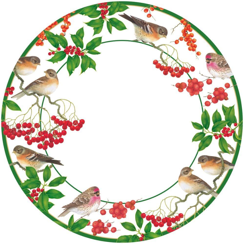 Birds And Berries Dinner Plates