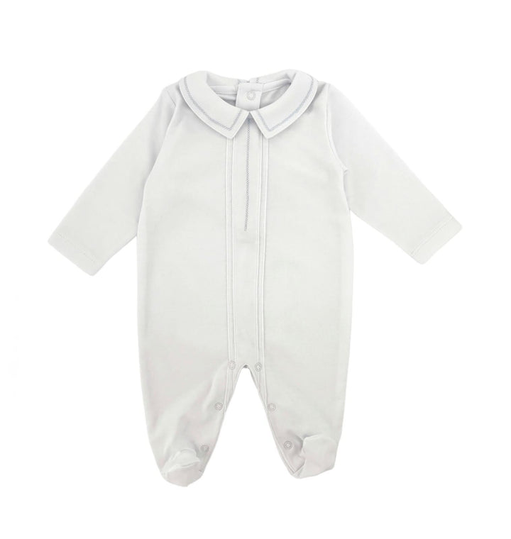 Blue & White Pima Cotton Playsuit