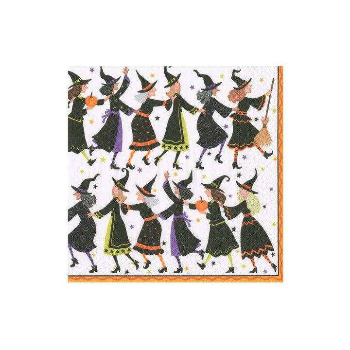 Witches Conga Line Cocktail Napkins