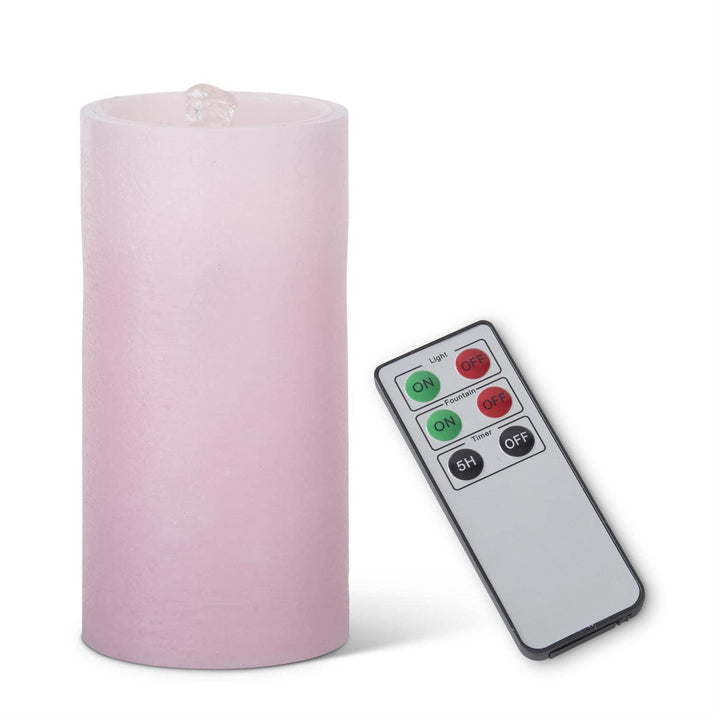 Water Wick Wax Pillar Candle