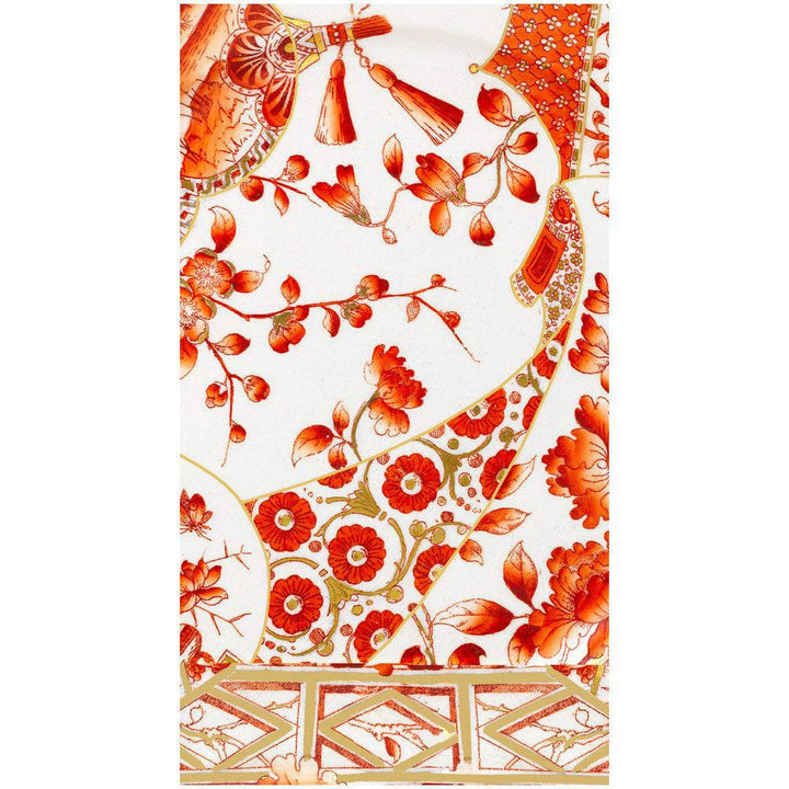 Gilded Porcelain Coral Guest Towel Napkins