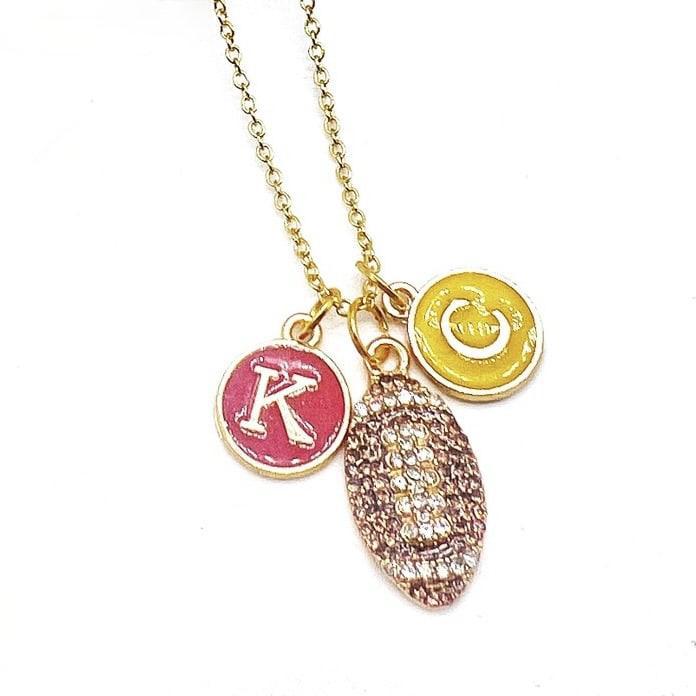 KC Football Charm Necklace