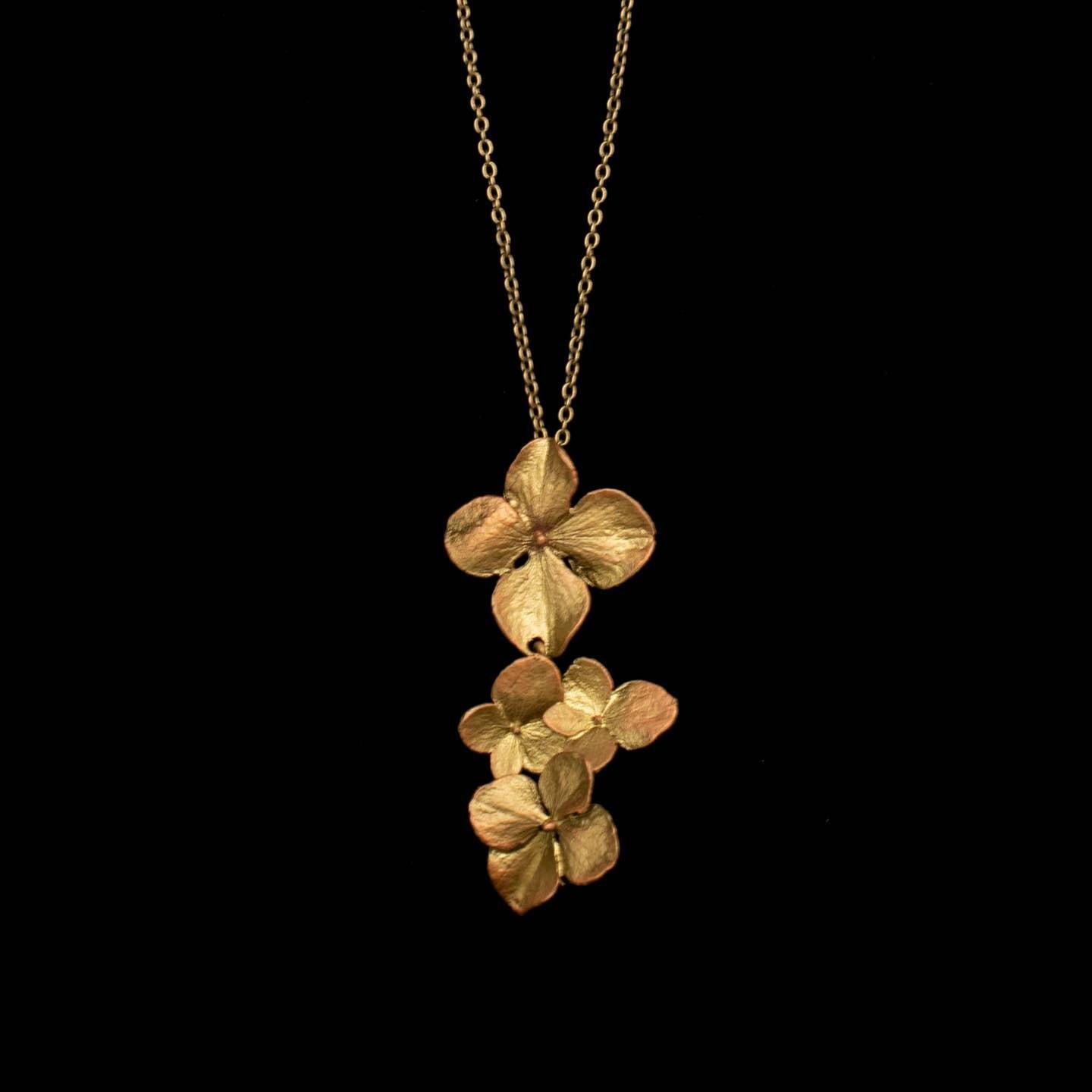 Hydrangea Triple Petal Pendant