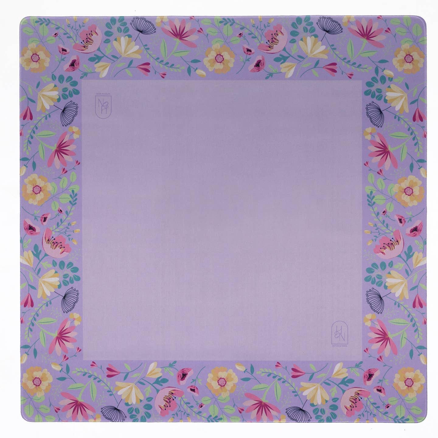 Lavender Floral Mahjong Mat