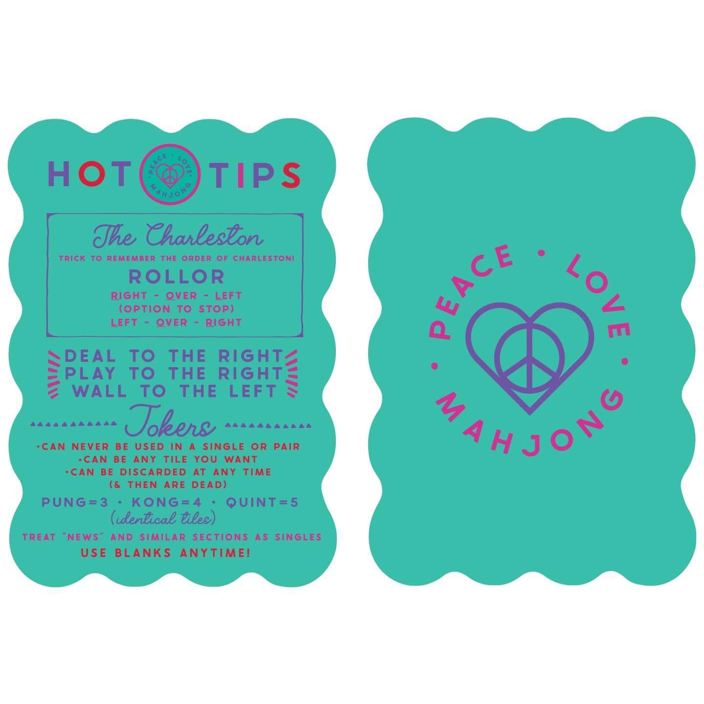 Hot Tips Aqua Mahjong Tile Shufflers