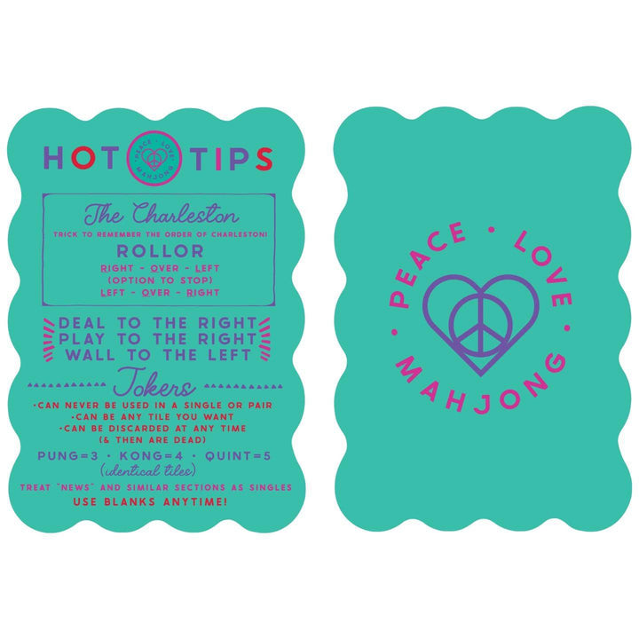 Hot Tips Aqua Mahjong Tile Shufflers
