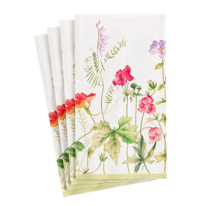 French Floral Paper Guest Towel Napkins