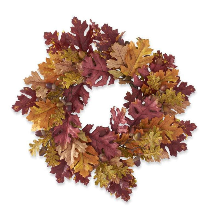 Multi Color Oak Leaf Wreath