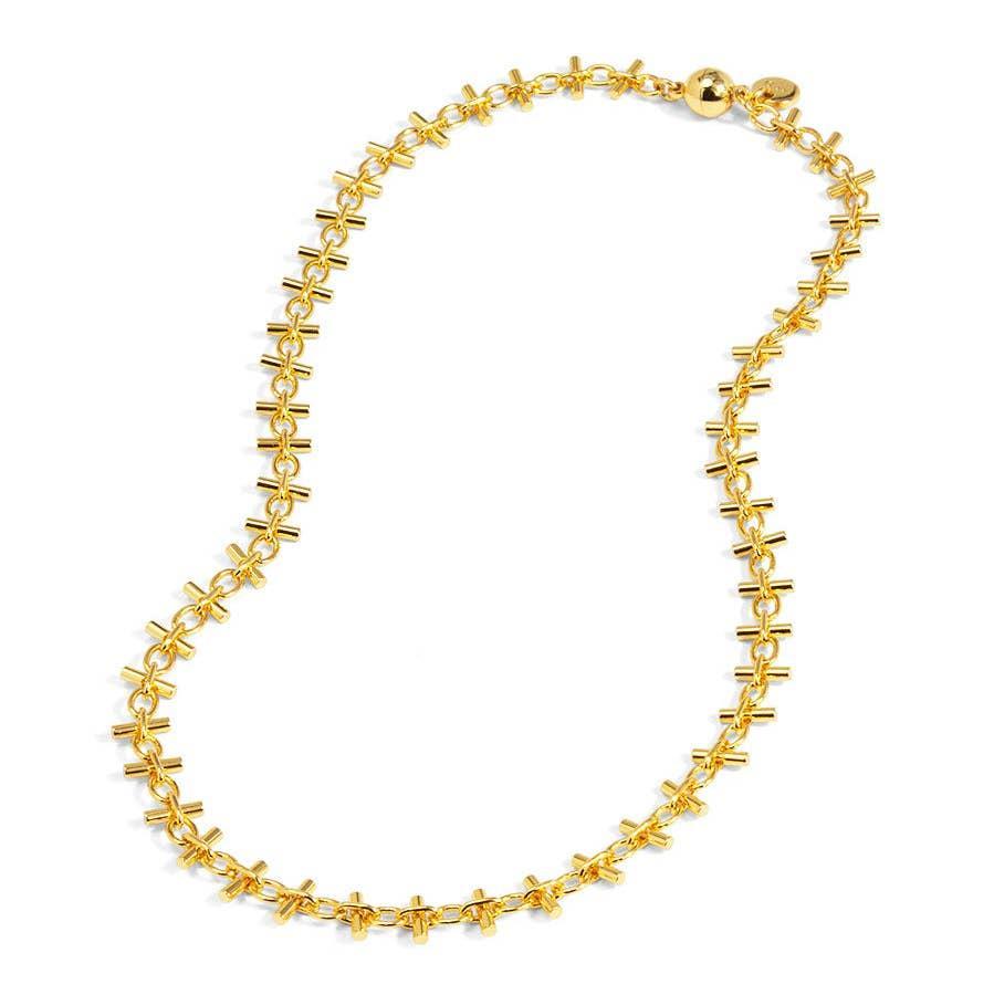 Bar Link Gold Necklace