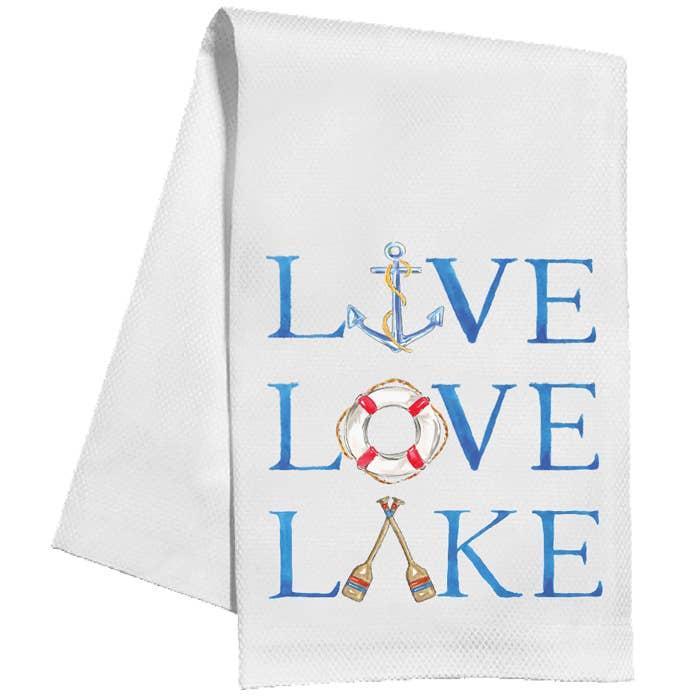 Live Love Lake Tea Towel