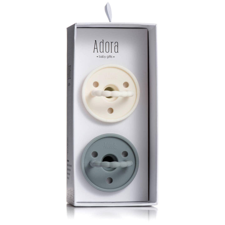 Vanilla & Graphite Adora Pacifier Set