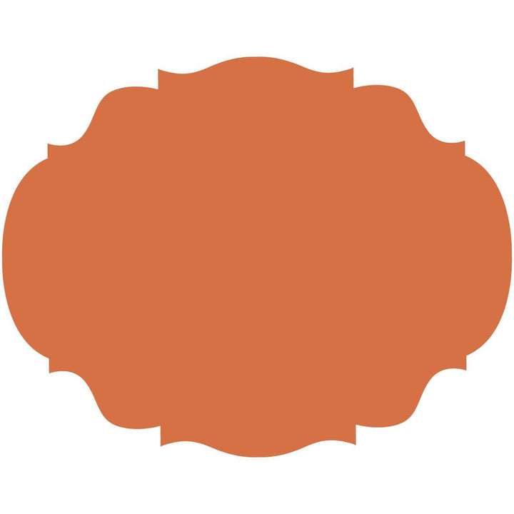 Orange Die-cut French Frame Placemat
