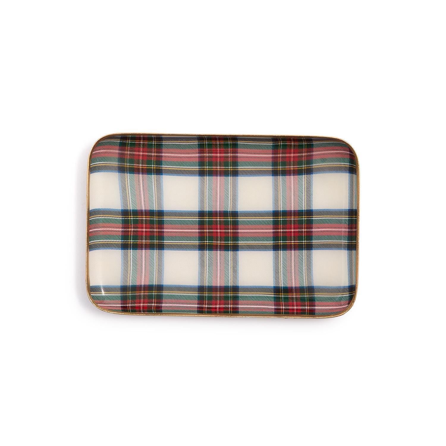 Tartan Metal Tray