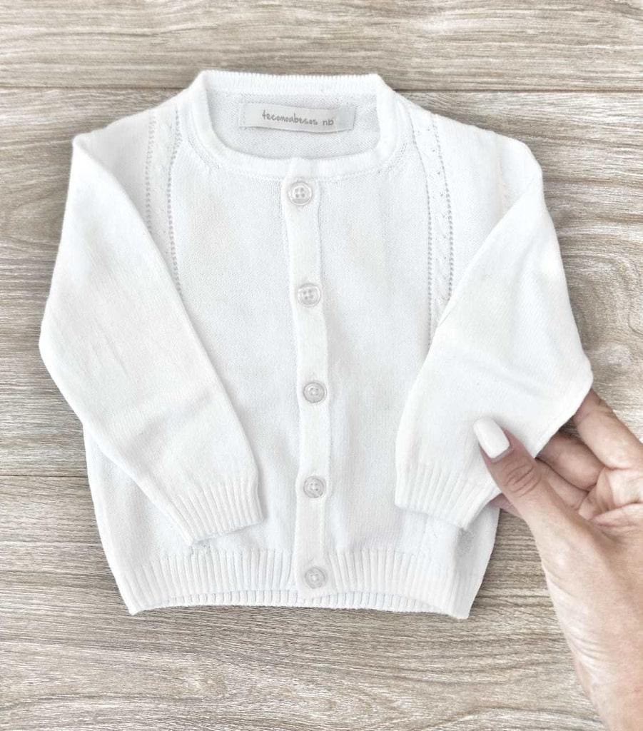 Knitted Cardigan, White