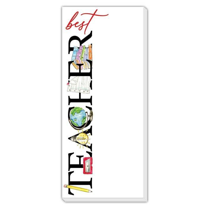 Best Teacher Skinny Notepad